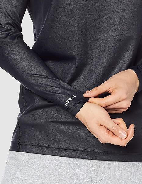 新品 アンダーアーマー 冷感 長(zhǎng)袖 シャツ XXL 2XL 3L UV ゴルフ 黒 ブラック UNDER ARMOUR インナー 1364333 アイソチル ヒートギア 即決