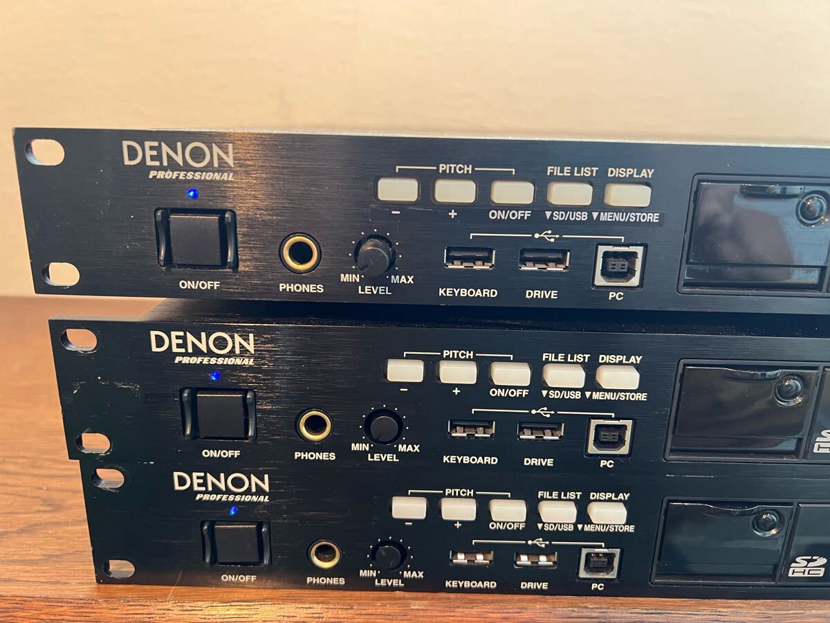 DENON 業(yè)務(wù)用 ソリッドステートUSBレコーダー DN- F650 R 3臺セット現(xiàn)狀品ジャンク