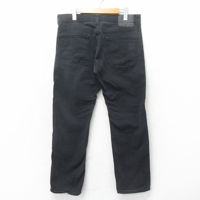 W34/古著 リーバイス Levis 513 ジーンズ メンズ 黒 ブラック デニム 25may22 中古 ボトムス ジーパン Gパン ロング パンツ