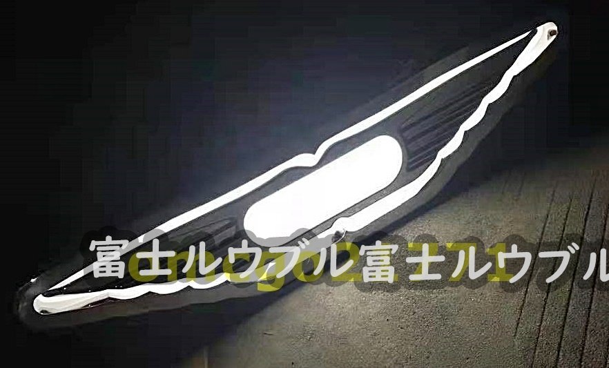 激安 高品質 日野 ふそう ISUZU フロント アンドン 大型 中型 バスマーク 鏡面 ステンレス製 ライト付き デコトラ レトロ 1P_画像2