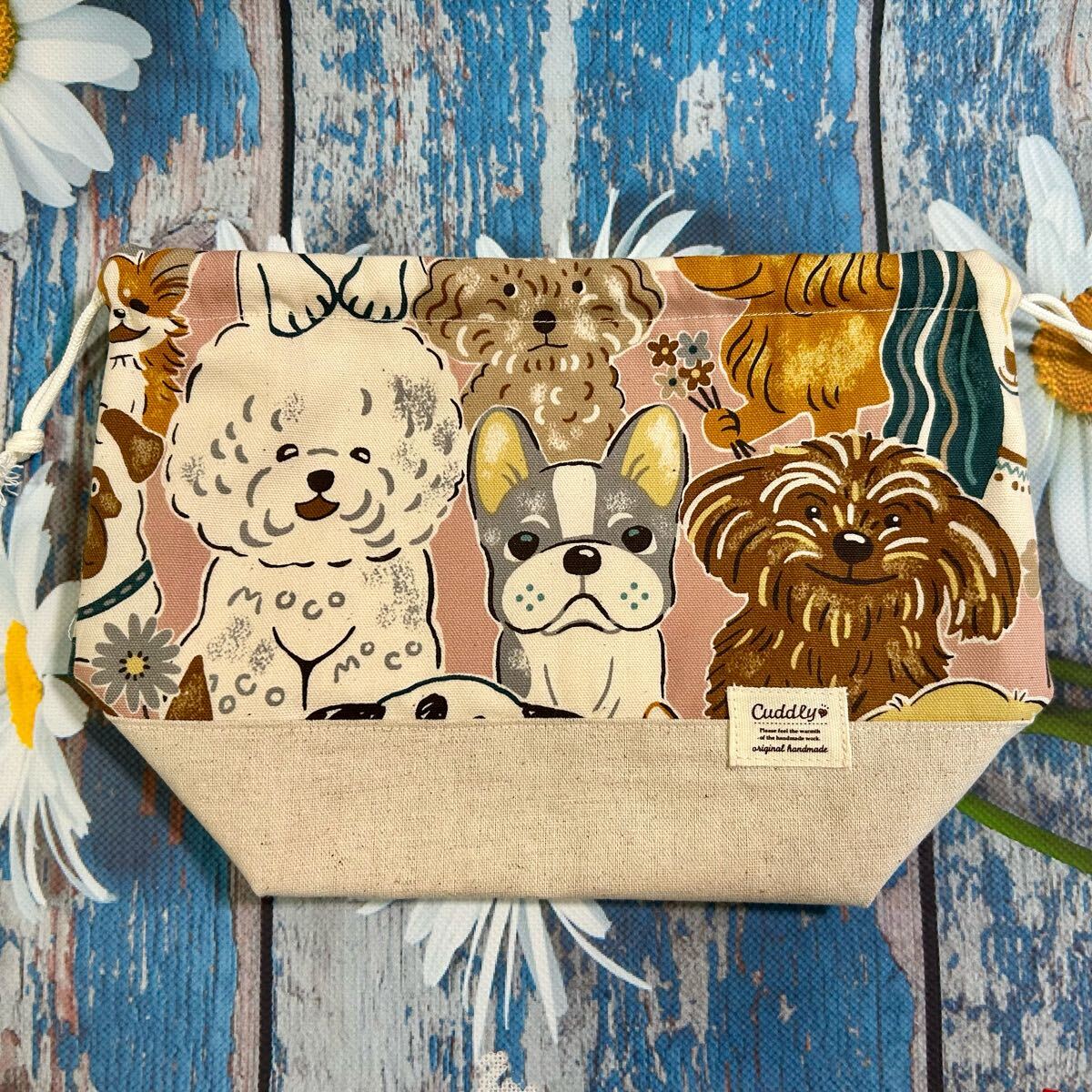  сумка для бэнто * one ko узор ( розовый )* ручная работа 