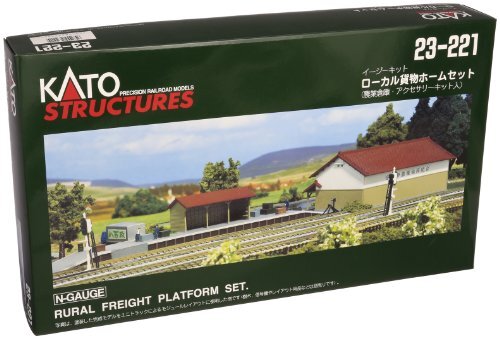 【:状態 良い】KATO Nゲージ ローカル貨物ホームセット 23-221 鉄道模型用品　(shin