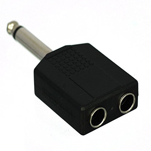 【中古】6.35?mm-adapter #625: 6.35mm Mono Male to 6.35mm Female%カンマ%2-Pack cess 625*2