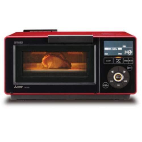 【中古:状態 良い】三菱 13L レンジグリル オーブンレンジ ジタング RG-HS1-R レッド(中古品)　(shin