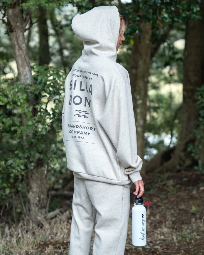 【SALE】★送料無料★2024秋冬 新品【BILLABONG/ビラボン】WAVE LAYER セットアップ パーカー OAT メンズM BE012022