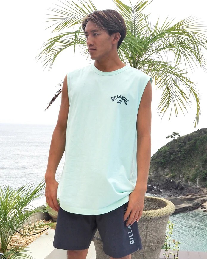 ★送料無料★2025春夏 新品【BILLABONG/ビラボン】ARCH PUFF タンクトップ【W(wǎng)IDE FIT】 SEA メンズM BF01A350