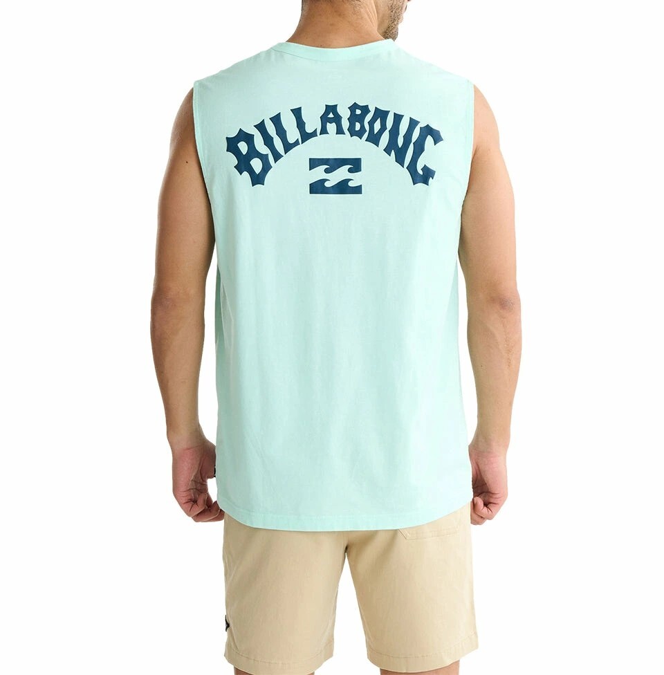 ★送料無料★2025春夏 新品【BILLABONG/ビラボン】ARCH PUFF タンクトップ【W(wǎng)IDE FIT】 SEA メンズM BF01A350