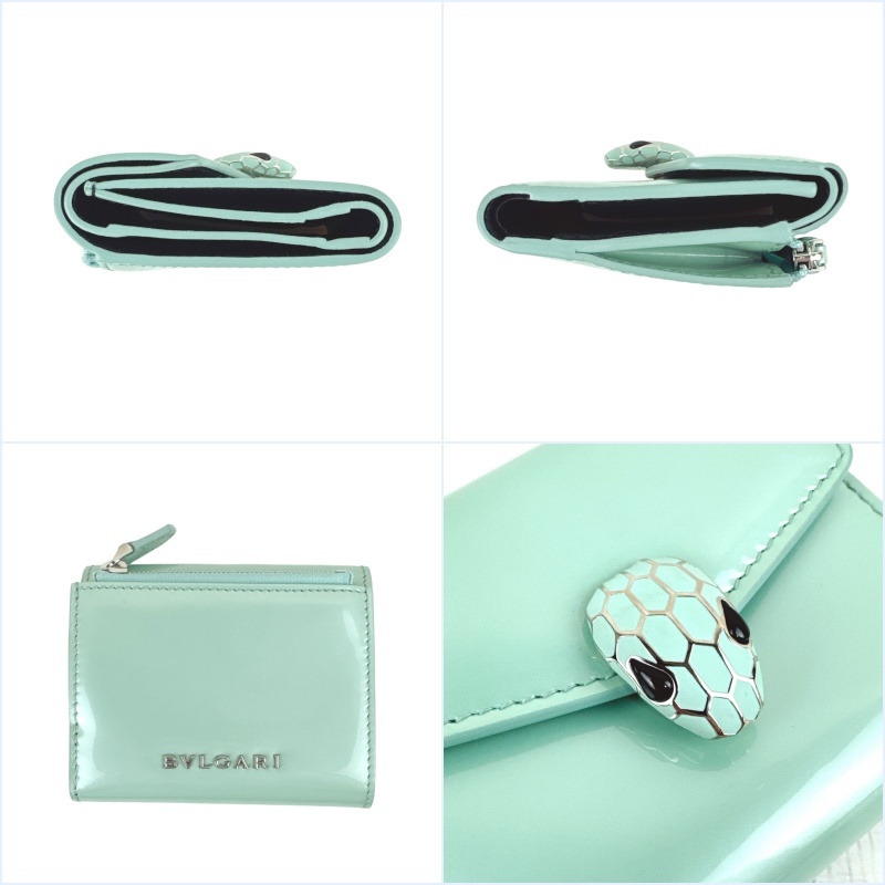 BVLGARI ブルガリ 三つ折り財布 コンパクトウォレット セルペンティフォーエバー
