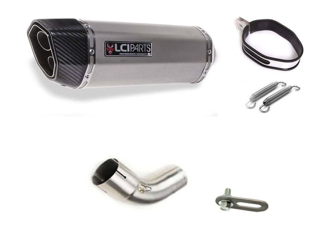 スズキ Vストローム1000 1050 V-STROM1000 1050 ABS 2014-2023 VU51A LCIPARTS ツインエンド ステンレス スリップオンマフラー