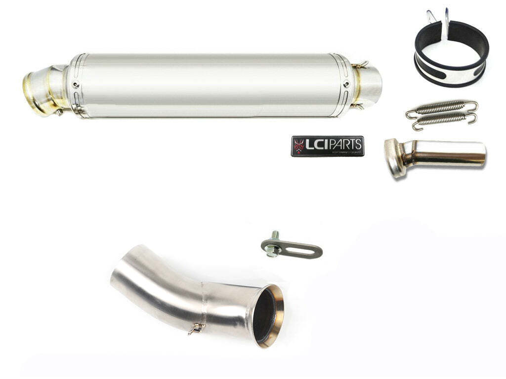 DUCATI ハイパーモタード ハイパーストラーダ 821 939 2013-2018 LCIPARTS ラウンドステンレススリップオンマフラー