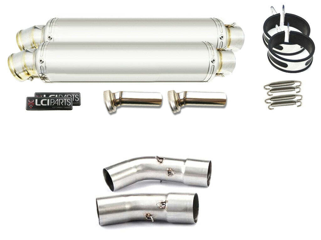 DUCATI 848 1098 1198 LCIPARTS ラウンドステンレススリップオンマフラー