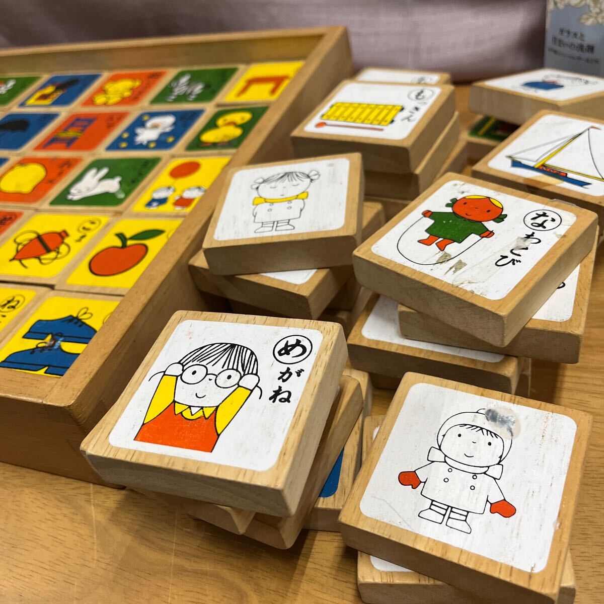 ミッフィー ひらがな　積み木 文字 木のおもちゃ 木制玩具 知育 あいうえお 知育玩具