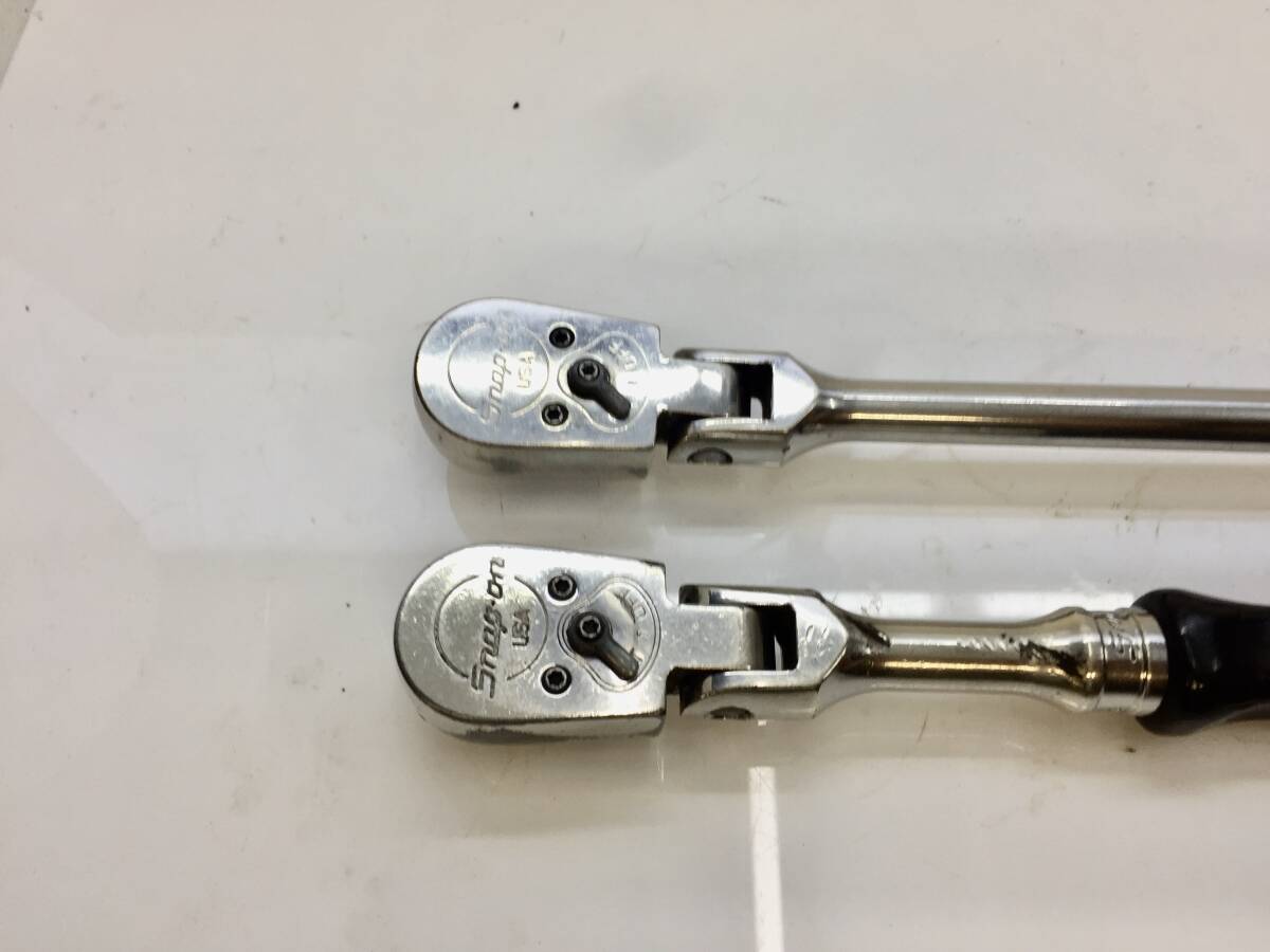 ★SNAPON スナップオン F835//F851 3/8 ラチェット ２本セット ?當(dāng)時(shí)物?中古品?保管品?１円スタート！格安 売り切り??！★
