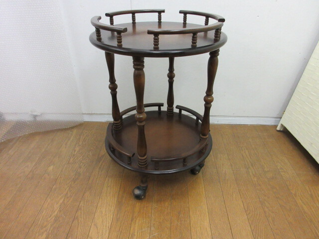 飛騨産業(yè)　キッチンワゴン　キャスター付　サービスワゴン　キツツキマーク