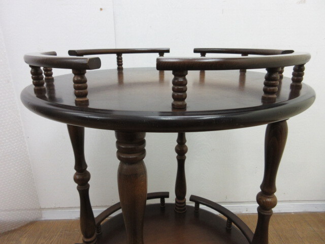 飛騨産業(yè)　キッチンワゴン　キャスター付　サービスワゴン　キツツキマーク