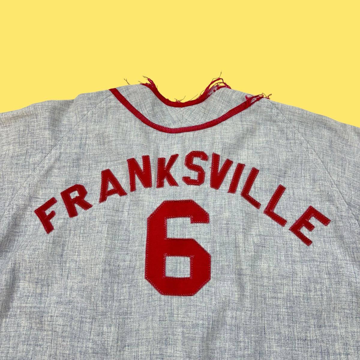 40s General Athletic Products Wool Baseball Shirt 40年代 ジェネラル アスレチック プロダクツ ウール ベースボールシャツ vintage_画像9