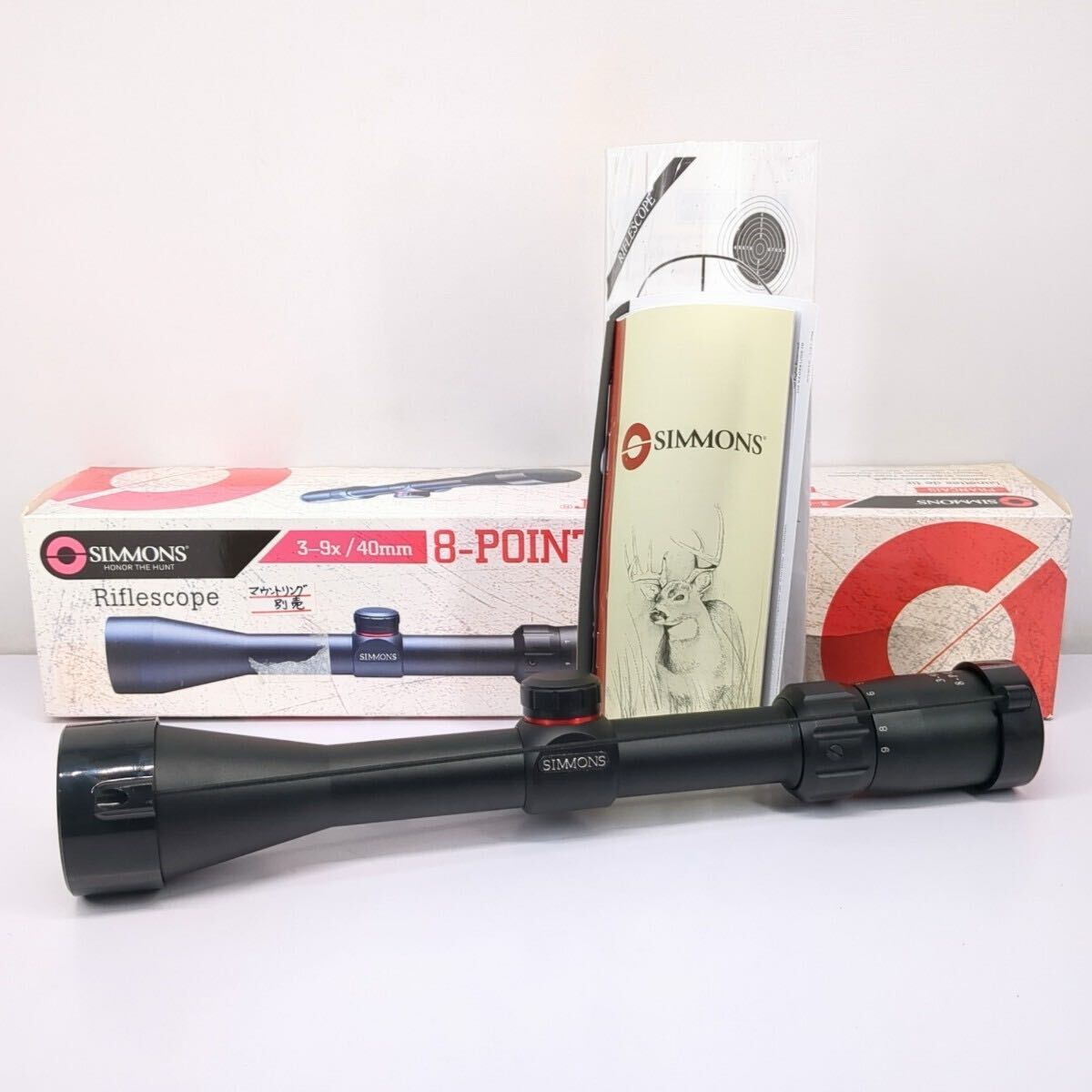 Bushnell_シモンズ] 8-POINT ズーム ライフル スコープ 3-9X40