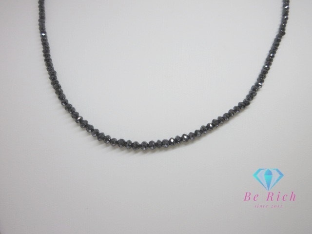 K18 WG чёрный бриллиант Monde 24.20ct есть колье подвеска 18 золотой 750 белое золото mere чёрный драгоценнный камень [ б/у ][ бесплатная доставка ] th12649