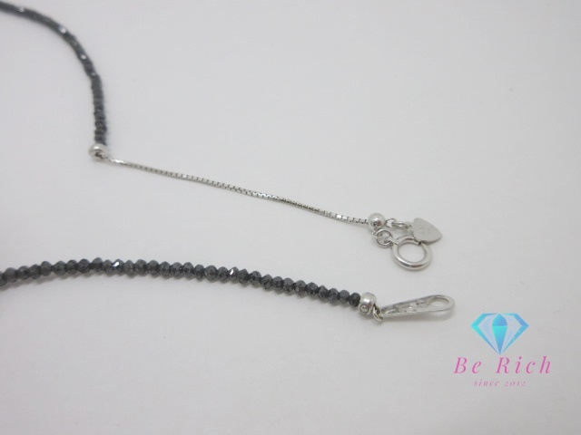 K18 WG чёрный бриллиант Monde 24.20ct есть колье подвеска 18 золотой 750 белое золото mere чёрный драгоценнный камень [ б/у ][ бесплатная доставка ] th12649