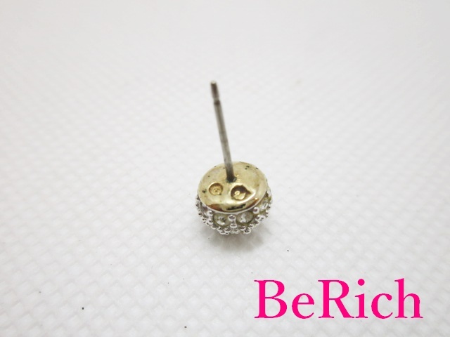  Swarovski SWAROVSKIpave мяч серьги-гвоздики ( catch нет ) прозрачный crystal [ б/у ] ba1954