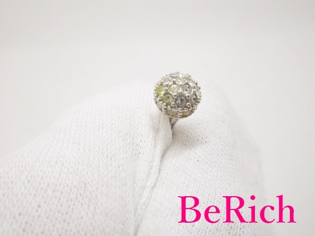  Swarovski SWAROVSKIpave мяч серьги-гвоздики ( catch нет ) прозрачный crystal [ б/у ] ba1954