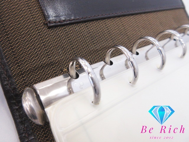  Fendi FENDI Zucca обложка для записной книжки 6 дыра органайзер кейс ske Jules . канцелярские принадлежности бизнес мелкие вещи [ б/у ]bc1933