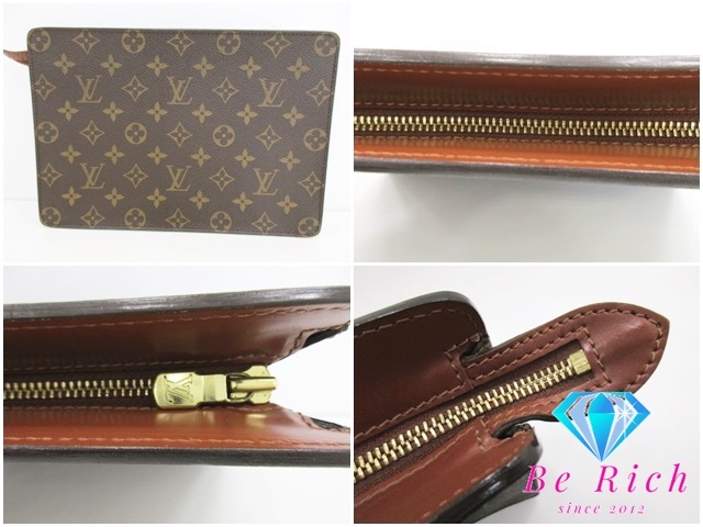  Louis Vuitton небольшая сумочка Homme монограмма M51795 Brown чай PVC кожа ручная сумочка LOUIS VUITTON [ б/у ] bk8707