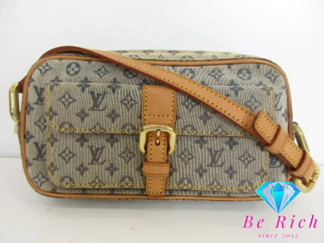 ルイ ヴィトン LOUIS VUITTON ショルダーバッグ モノグラム ミニ ジュリエット MM M92004 ブルー LV ロゴ 【中古】 bk9505_画像1