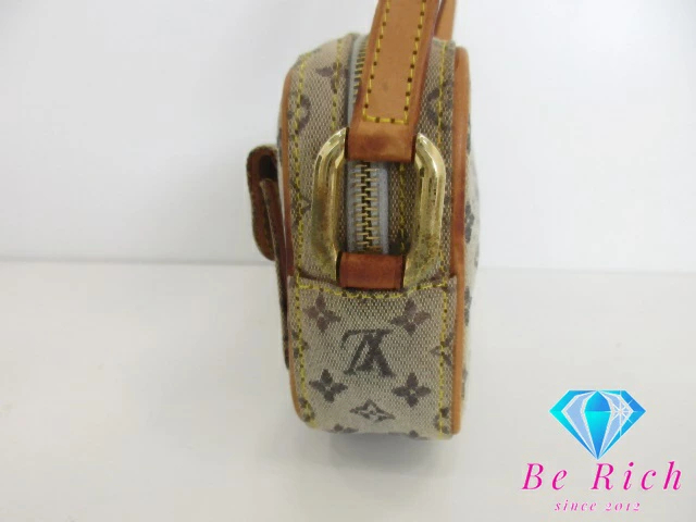 ルイ ヴィトン LOUIS VUITTON ショルダーバッグ モノグラム ミニ ジュリエット MM M92004 ブルー LV ロゴ 【中古】 bk9505_画像2