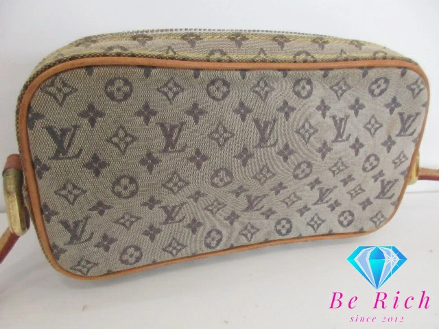 ルイ ヴィトン LOUIS VUITTON ショルダーバッグ モノグラム ミニ ジュリエット MM M92004 ブルー LV ロゴ 【中古】 bk9505_画像6