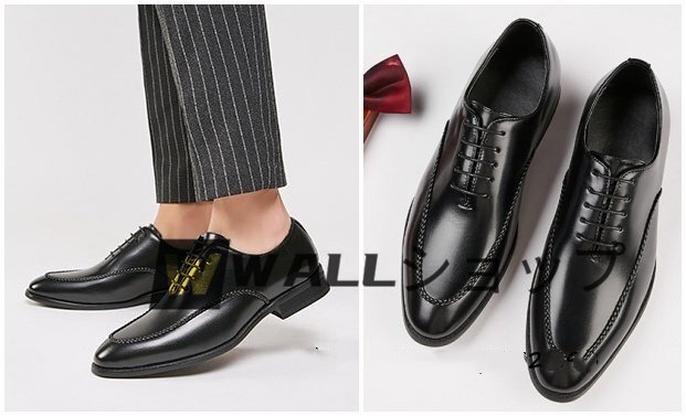 品質(zhì)保証★メンズ シューズ ビジネスシューズ 個性 イギリス風(fēng)レザーシューズ 革靴 本革 フォーマル 通勤 結(jié)婚 紳士靴 ブラック 24.5cm