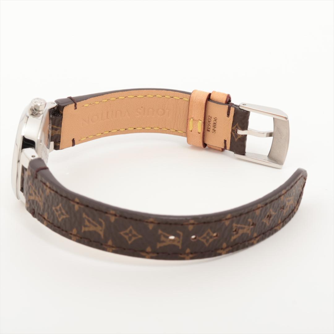 LOUIS VUITTON　ルイヴィトン　腕時計　タンブール　tambour モノグラム monogram　革　ハイブランド ラグジュアリー watch clock　箱_画像5