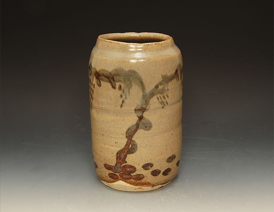 ☆星夢(mèng)☆　ゴルキイ?ゴンザレス　唐津花瓶　共箱　茶道具