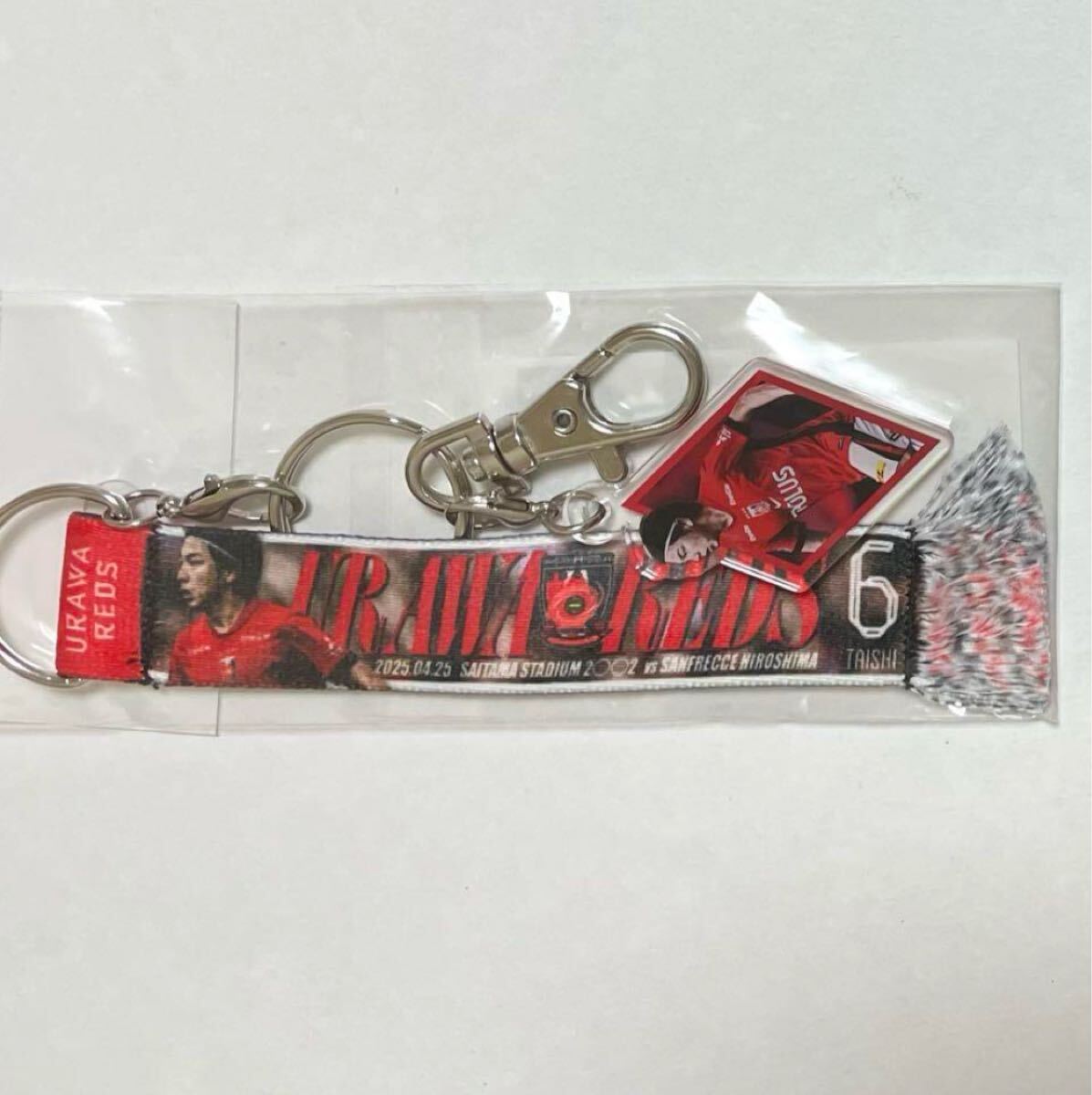 浦和レッズ　マッチデータオマフキーホルダー　vs広島　松本泰志 キーホルダー ストラップ
