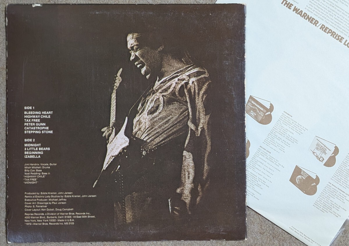 Jimi Hendrix-War Heroes★米Orig.プロモ白ラベ盤(pán)/マト1/RL刻印入り/Bob Ludwig