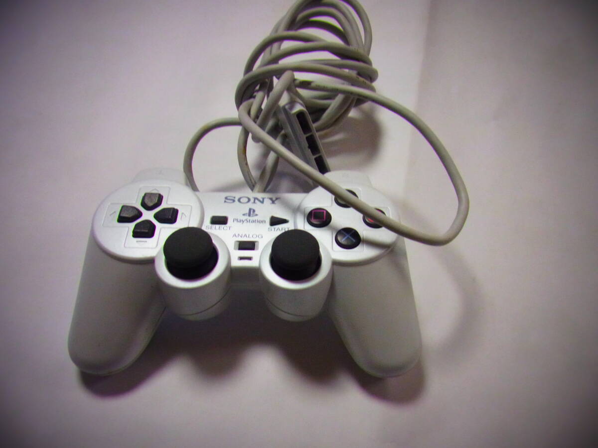 SONY　純正　PS2コントローラー　パールホワイト　極上綺麗ですが現(xiàn)狀品