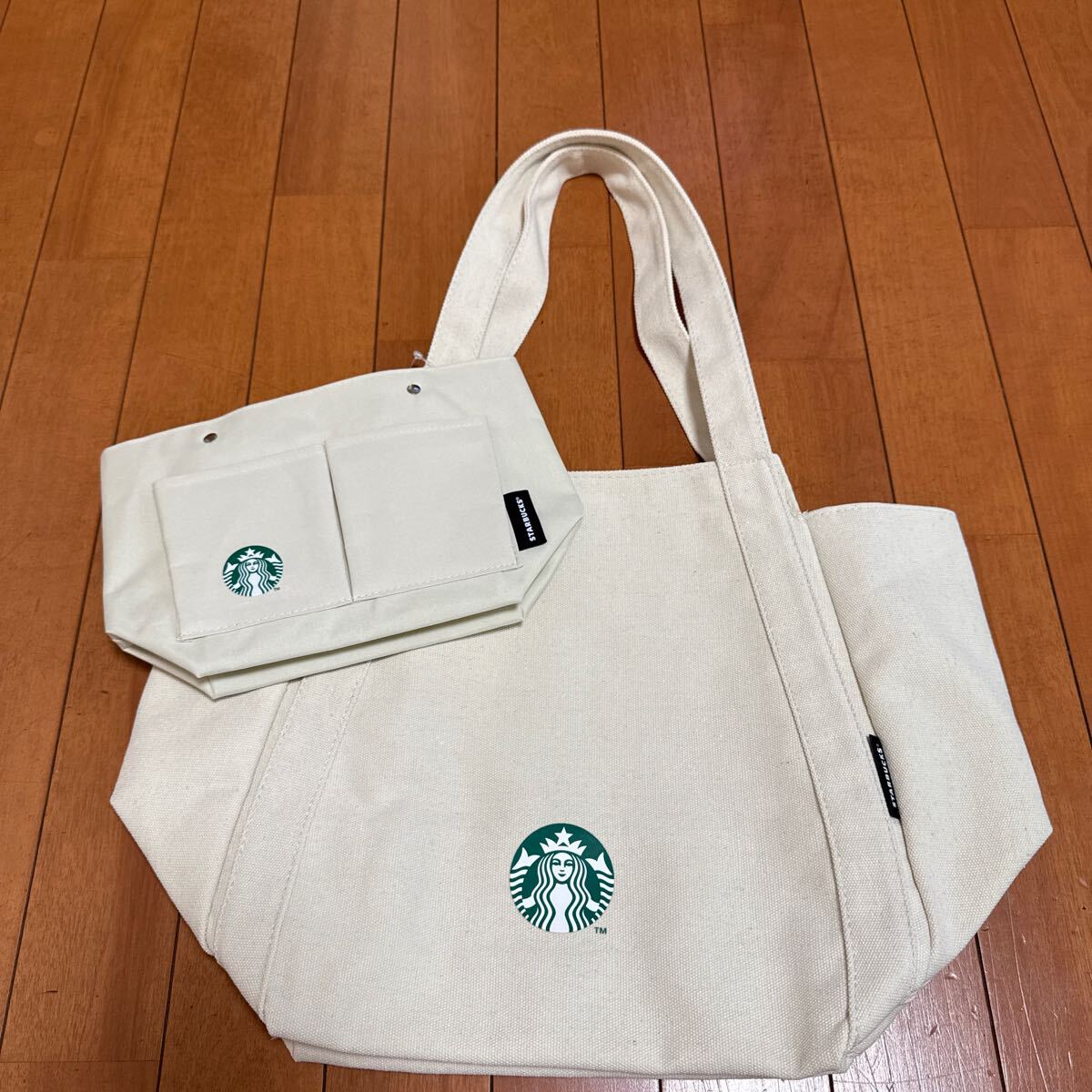 スターバックス トートバッグ大小 STARBUCKS バッグインバッグ