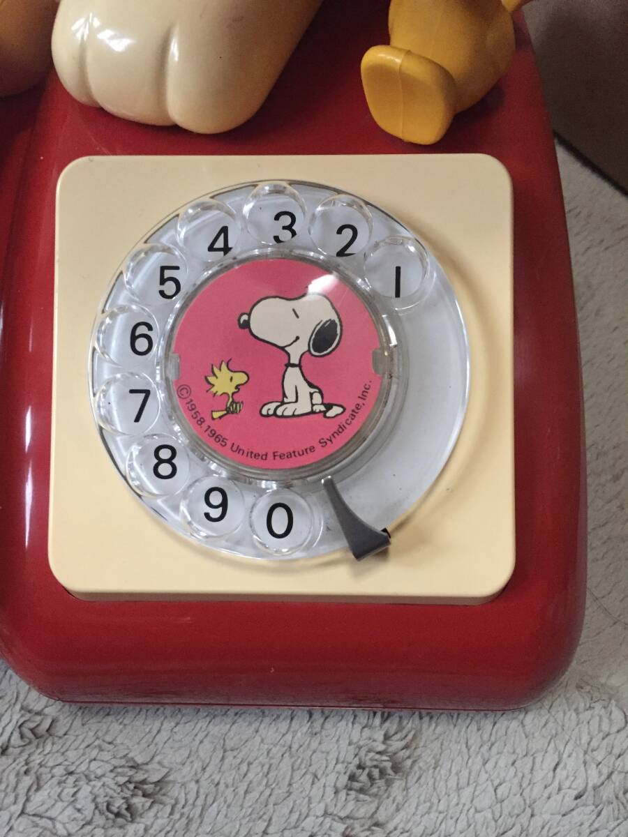 SNOOPY (スヌーピー) 電話機 ※インテリアとして/ヤケ有