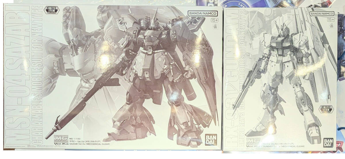 MG 1/100 νガンダム ＆サザビー[メカニカルクリア] 2セット