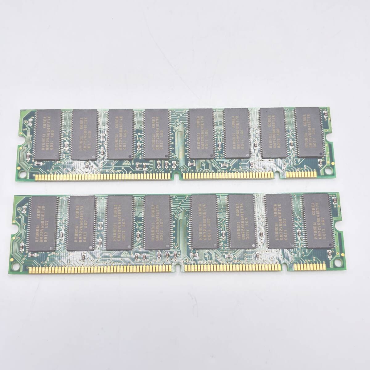 DIMM (PC100? PC133? 容量 不明) x 2枚組 GM72V66841ET7K メモリ ジャンク品 05522767