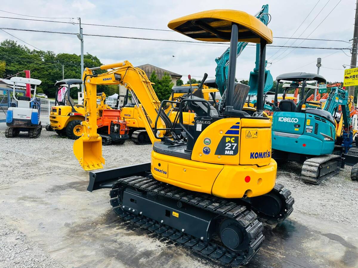  Komatsu PC27MR-3 скоростей *2.7T Class *4WAY мульти- * новый товар зажим, брейкер в оба конца трубы имеется * б/у Mini гидравлический экскаватор Mini Yumbo покупка в обмен на старую модель с доплатой OK