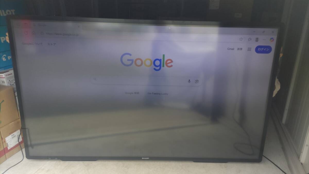 シャープ　BIG PAD ビッグパッド?。福靶庭ぅ螗榨━岍`ションディスプレイ　８０インチ　PN-L803C ジャンク品
