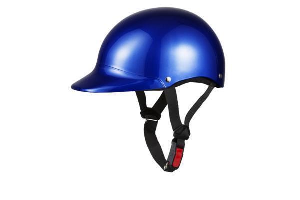 ヘルメット 半キャップ ブルー KC-102 57cm-60cm 半ヘル SG規(guī)格適合 PSCマーク取得 バイクパーツセンター
