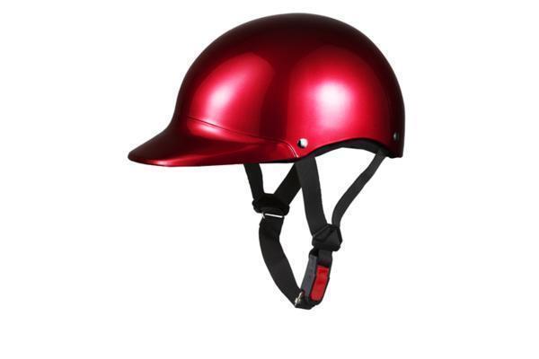ヘルメット 半キャップ キャンディーレッド KC-102 57cm-60cm 半ヘル SG規(guī)格適合 PSCマーク取得 バイクパーツセンター