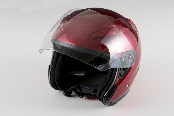 ヘルメット ジェット エアロフォルム レッド L 59cm-60cm未満 SG規(guī)格適合 PSCマーク取得 全排気量対応 バイクパーツセンター