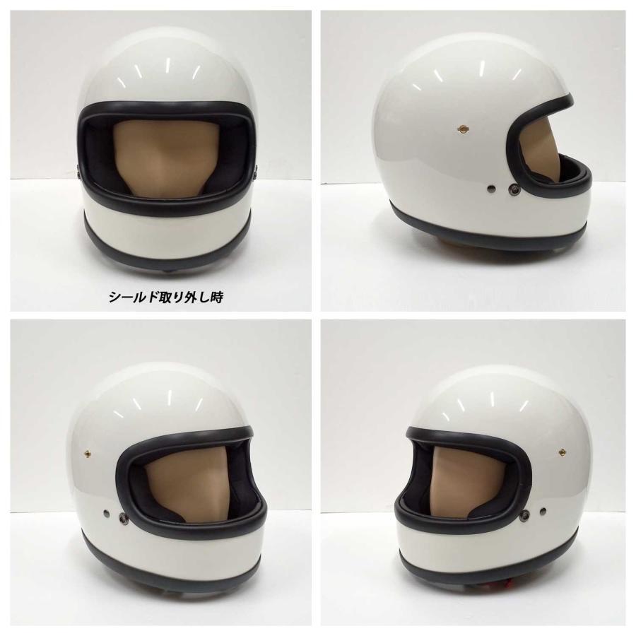 バイクヘルメット マットブラック 黒 フルフェイス ビンテージ レトロ 族ヘル バイク ボンバー バイクパーツセンター