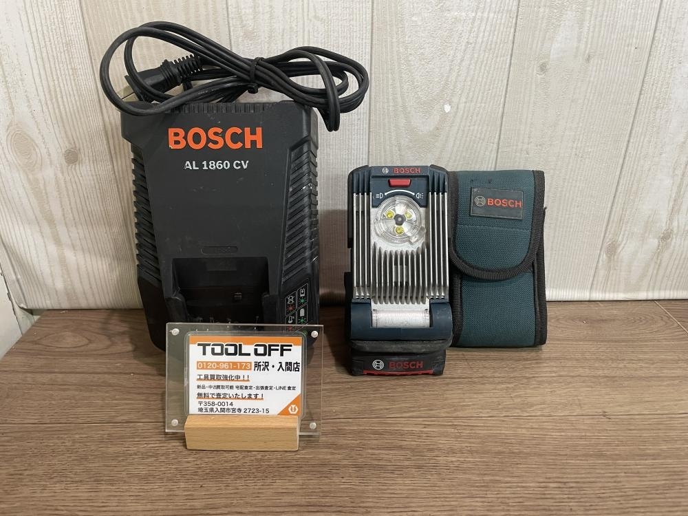 009▼おすすめ品▼BOSCH ボッシュ 14.4/18V バッテリーライト GLI VariLED 動作OK 充電器+バッテリ付屬