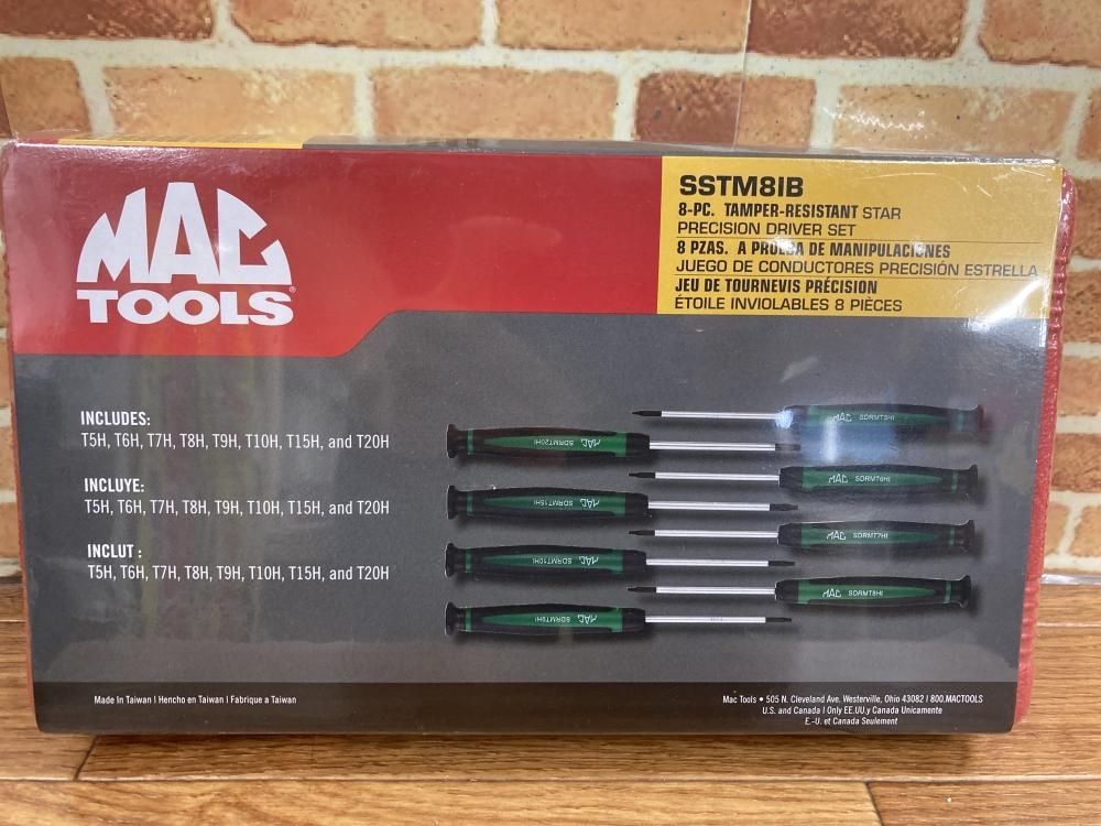 003☆未使用品☆MACTOOLS マキシマイザータンバープルーフトルクス精密ドライバ SSTM8IB 精密ドライバー