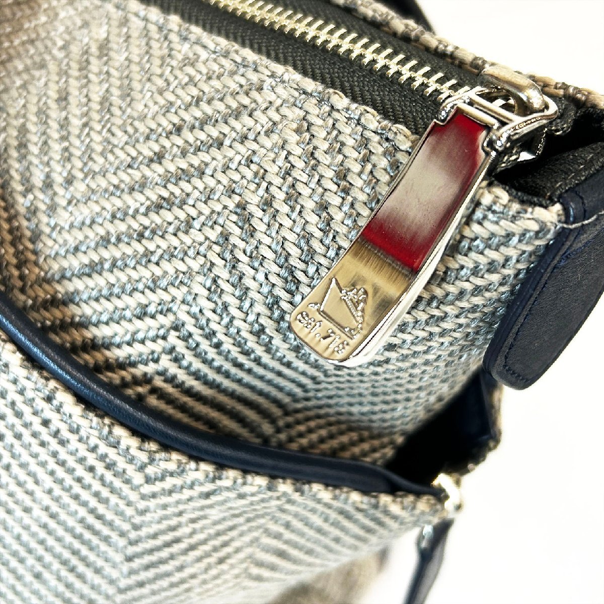 PELLE MORBIDA ペッレ モルビダ ヘリンボーン ラージ トート バッグ Js5-56