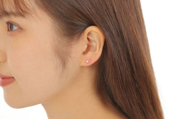 K18YG 一粒パールピアス あこや真珠 ベビーパール 3.5-4mm 18金 イエローゴールド 和珠 國産 本真珠 スタッドピアス 新品未使用